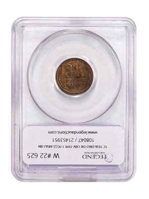 image for: 1C 1936 DBLD DIE OBV-TYPE 1 PCGS MS63 BN