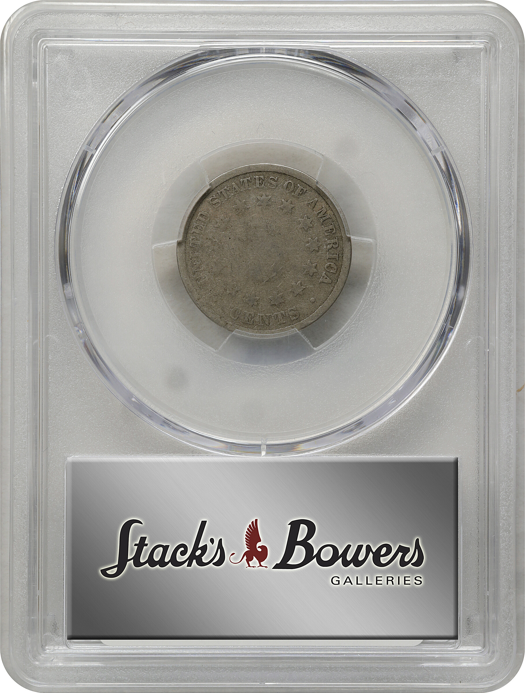 Shield Nickel 5c No Rays, 1867-1883 [Type] AG3 CAC thumbnail 4