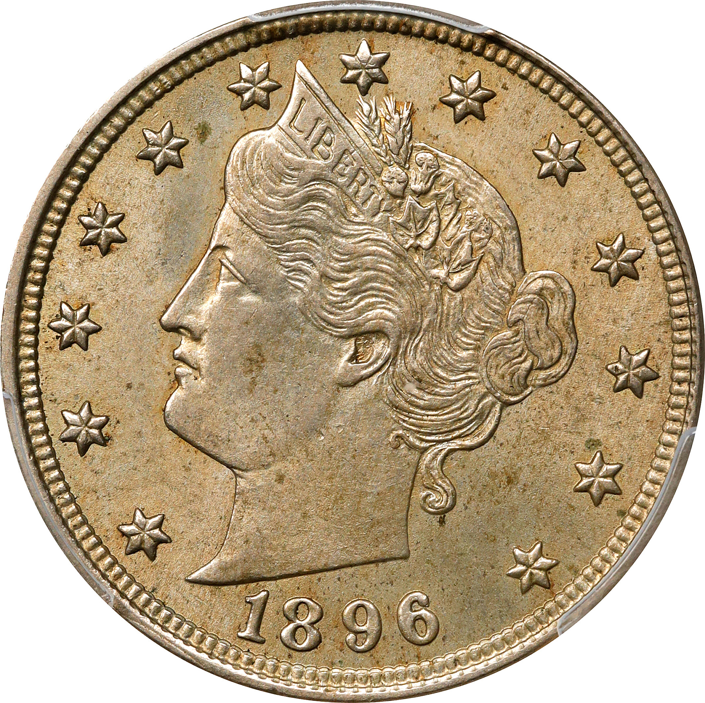 1896 Liberty Head Nickel. MS-62 (PCGS).