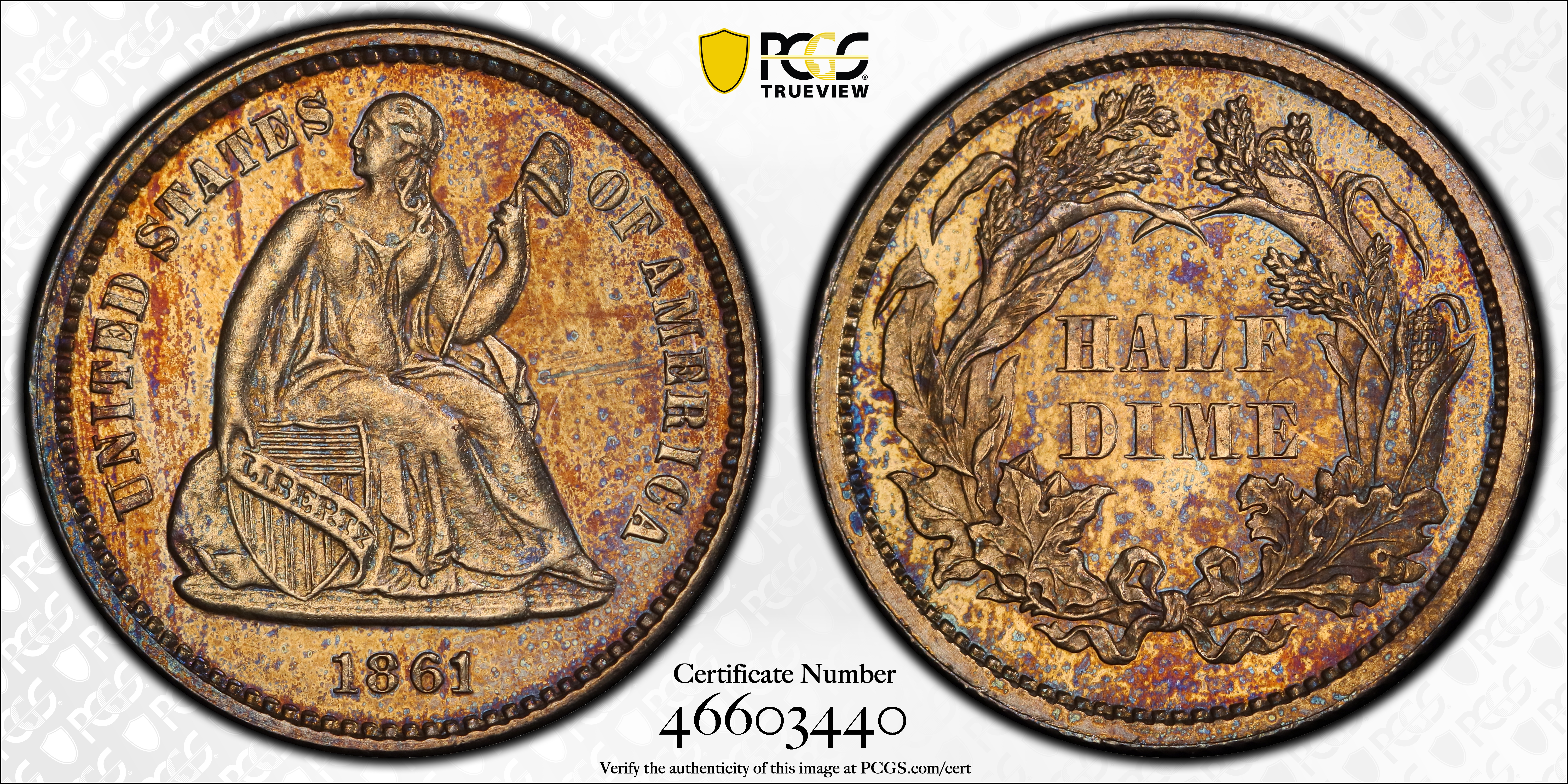 1861 H10c PR62 CAC thumbnail 24