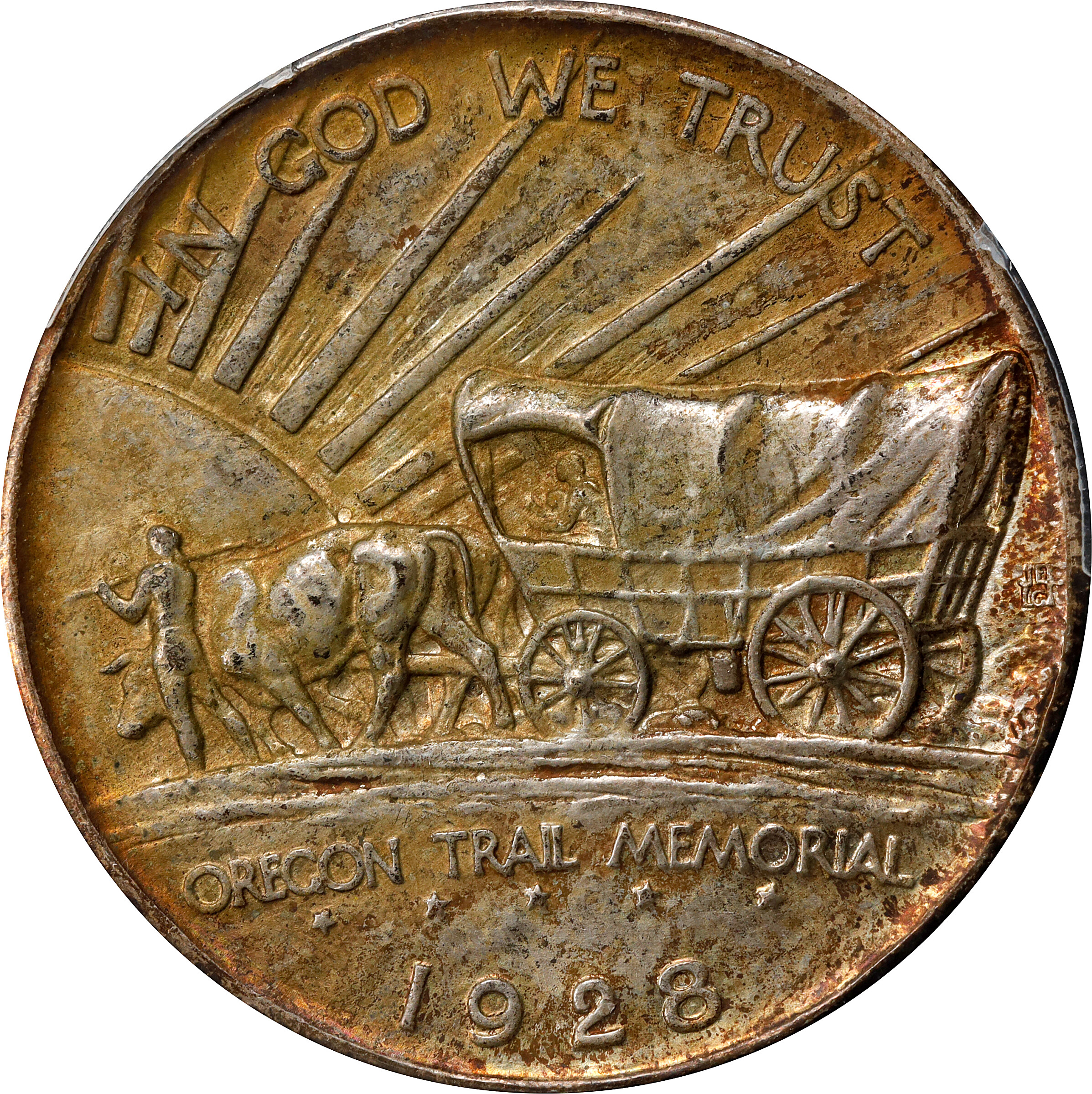 1928 50c Oregon Trail AU50 thumbnail 17