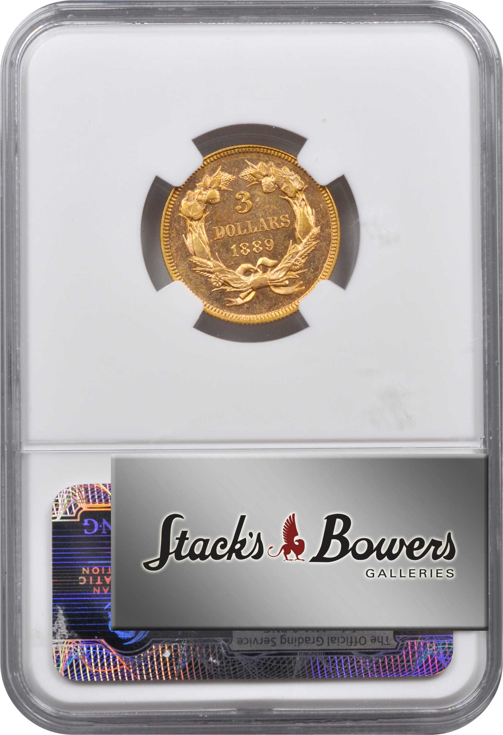 1889 $3  MS PL MS62 PL CAC thumbnail 4