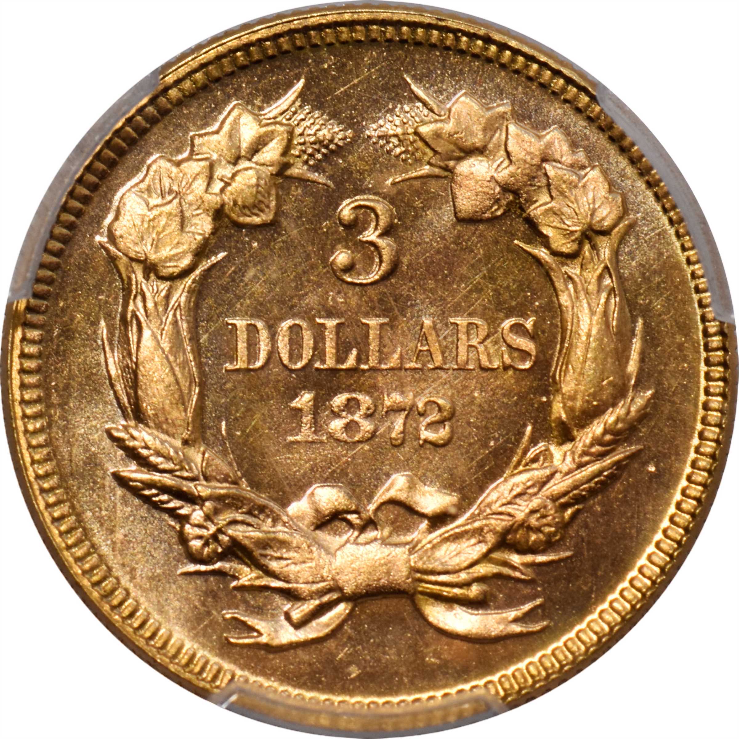 1872 $3  MS PL AU53 PL CAC thumbnail 7