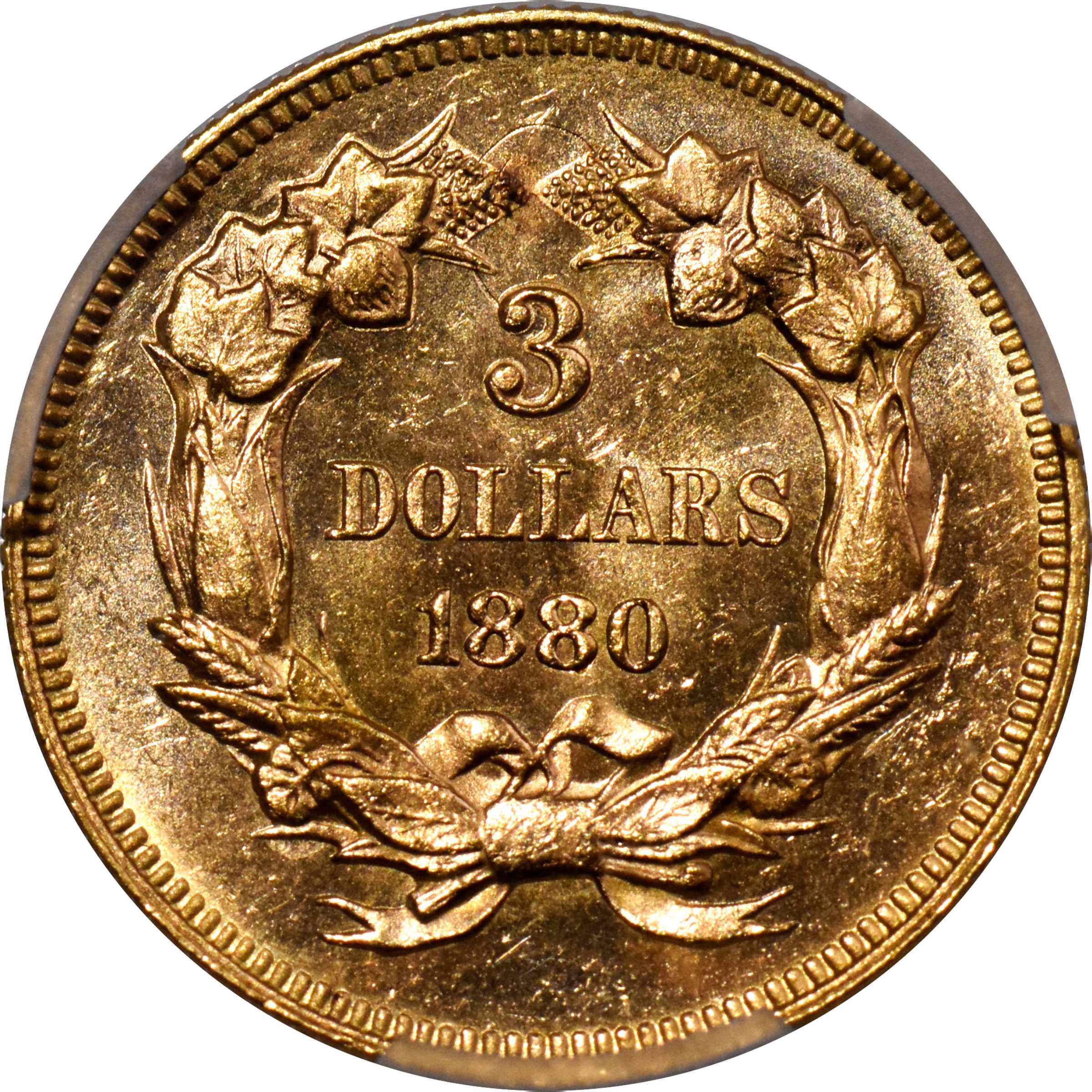 1880 $3  MS PL MS64 PL thumbnail 2