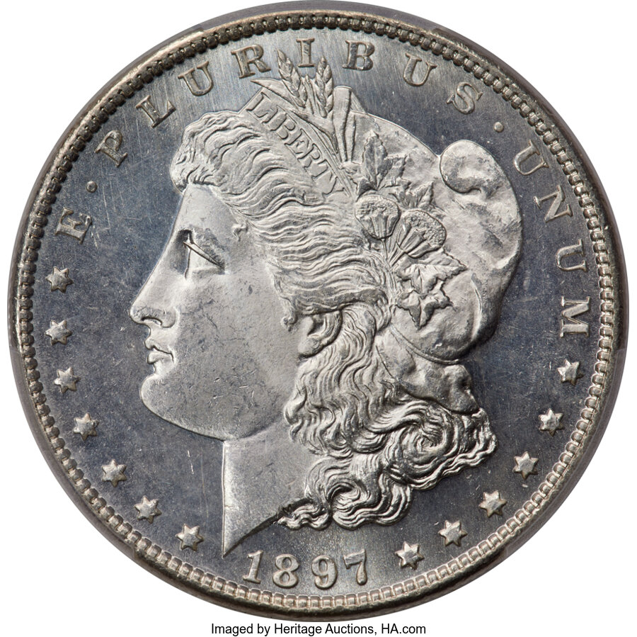 1897 $1 MS66 Deep Mirror Prooflike PCGS....