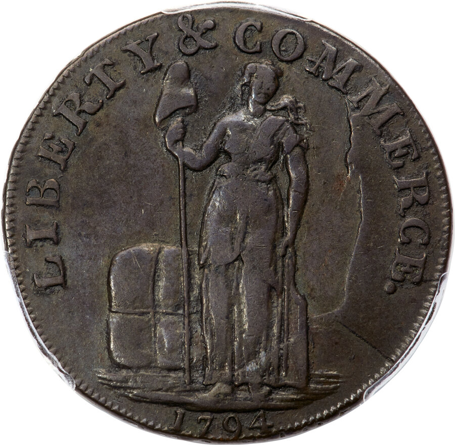 1794 Talbot, Allum, & Lee Cent, Without NEW YORK, XF40 PCGS. Fuld-1, W-8560, R.5....