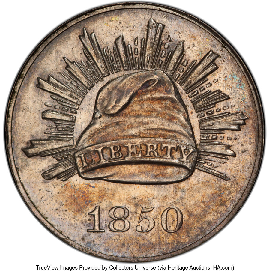 1850 P3CS Original, Silver, J-125 PR60 CAC thumbnail 21