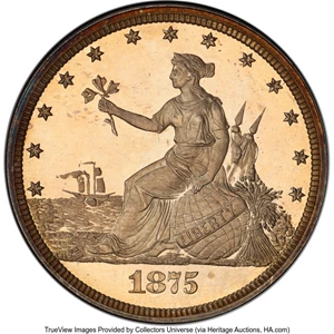 image for: 1875 20C Twenty Cent, Judd-1396, Pollock-1539, High R.7, PR66 Cameo PCGS....
