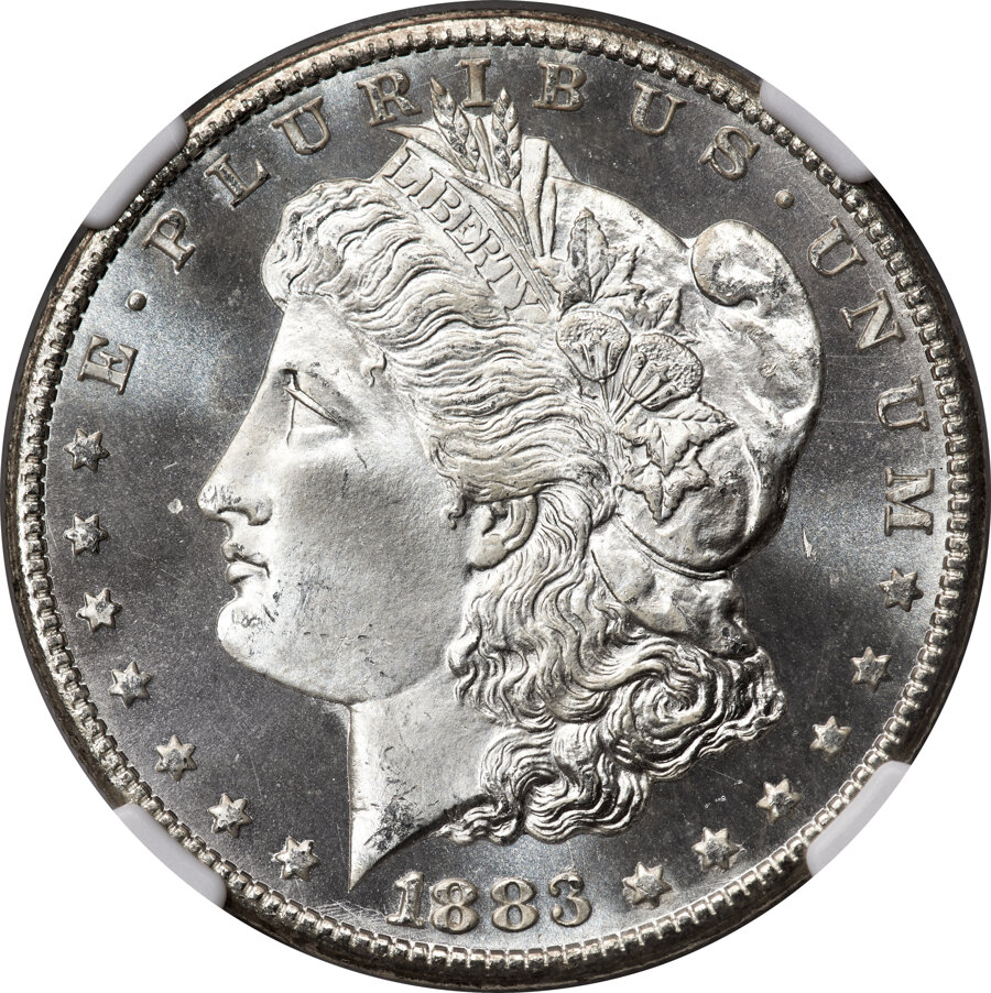 1883-CC $1 MS67 Prooflike NGC. VAM-4....