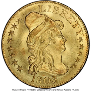 image for: 1803/2 $5 BD-3, R.4, MS66 PCGS....