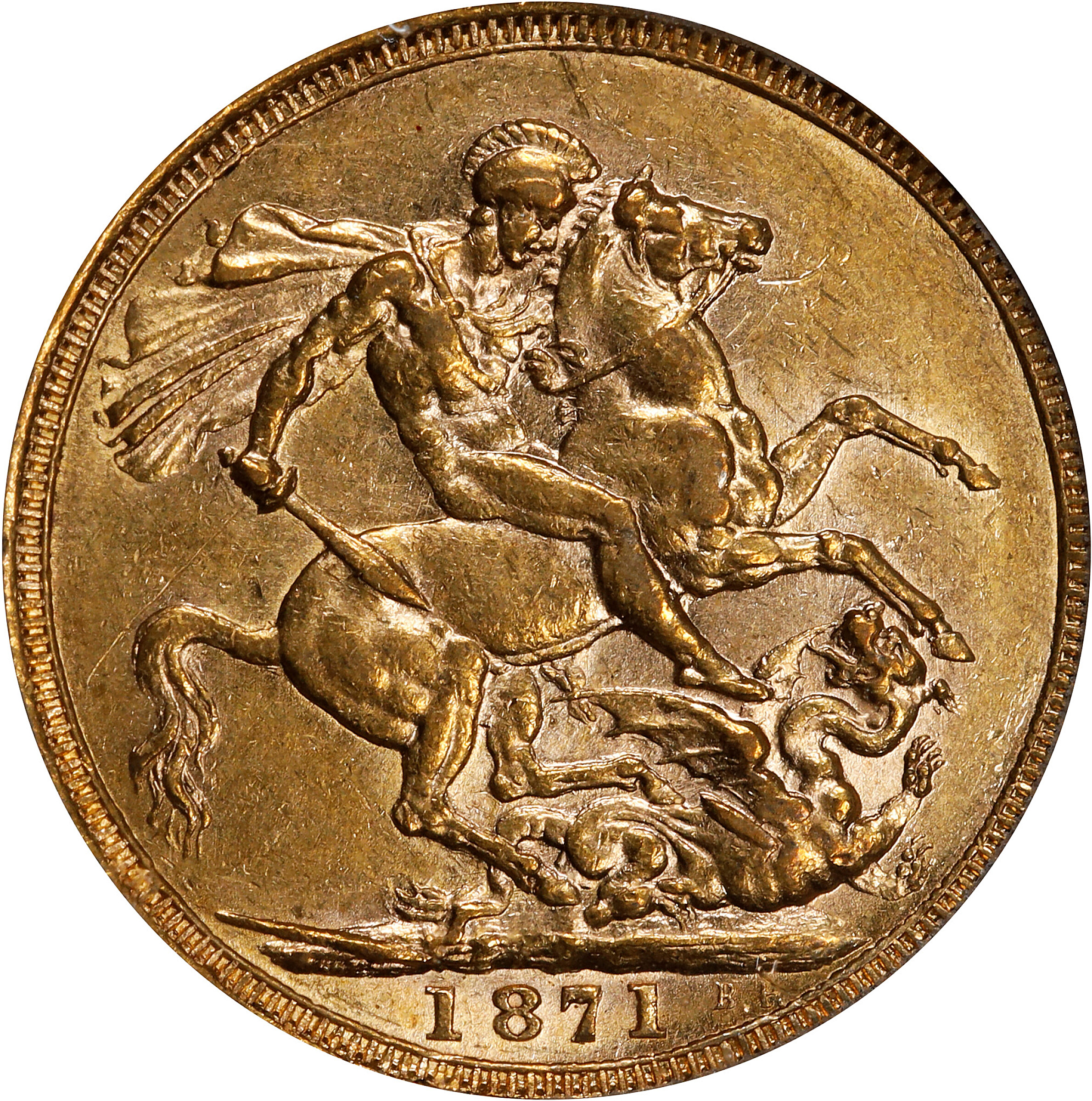 Victoria Sov    Gold, 1855-1901 [Type] VF20 thumbnail 12
