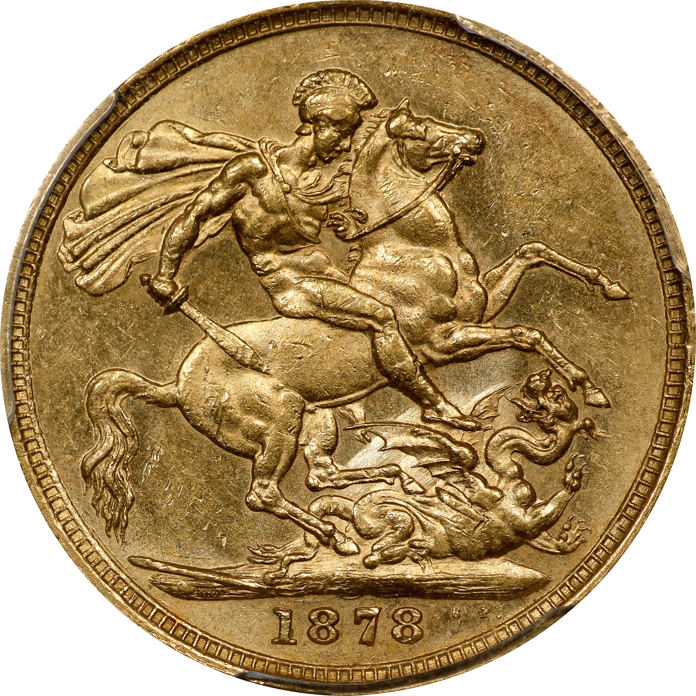 Victoria Sov    Gold, 1855-1901 [Type] MS61 thumbnail 4