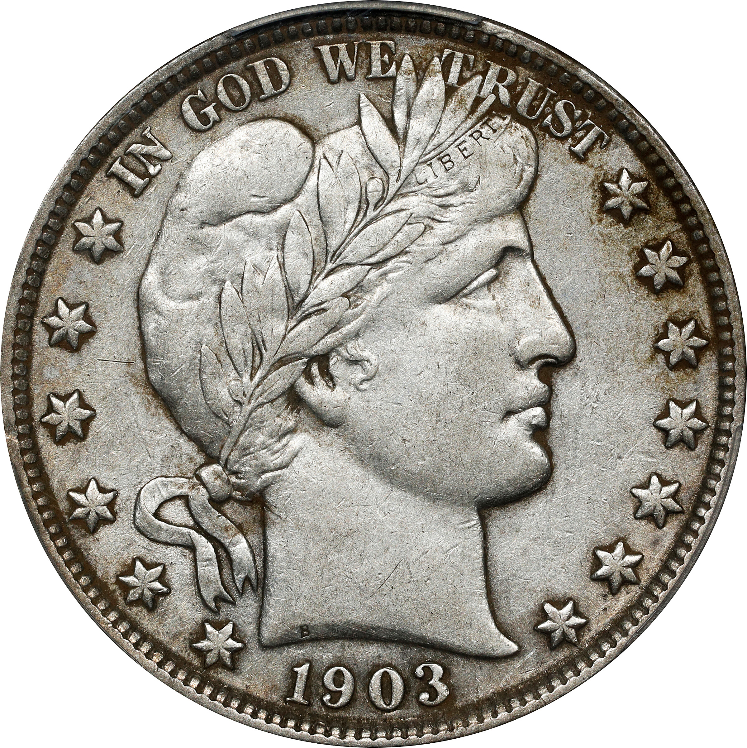 1903 Barber Half Dollar. AU Details--Cleaned (PCGS).