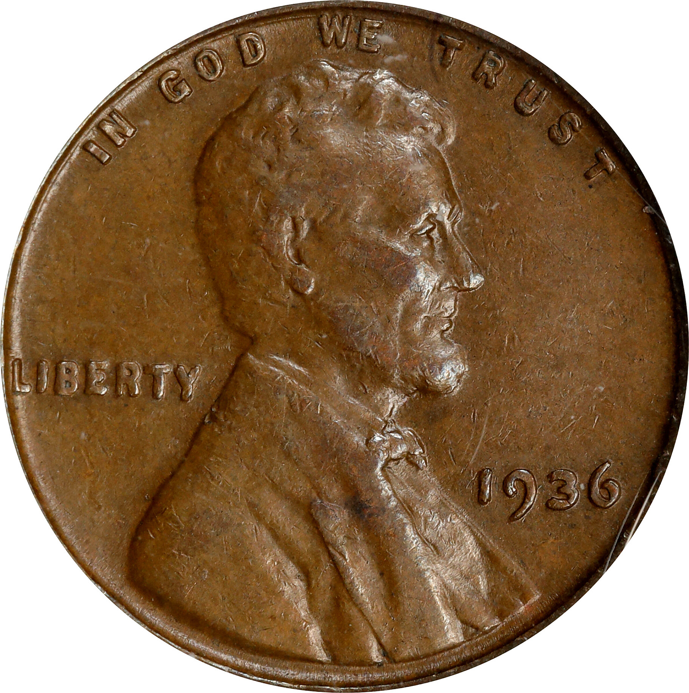 1936 Lincoln Cent. FS-101. Doubled Die Obverse. EF-40 (ANACS).