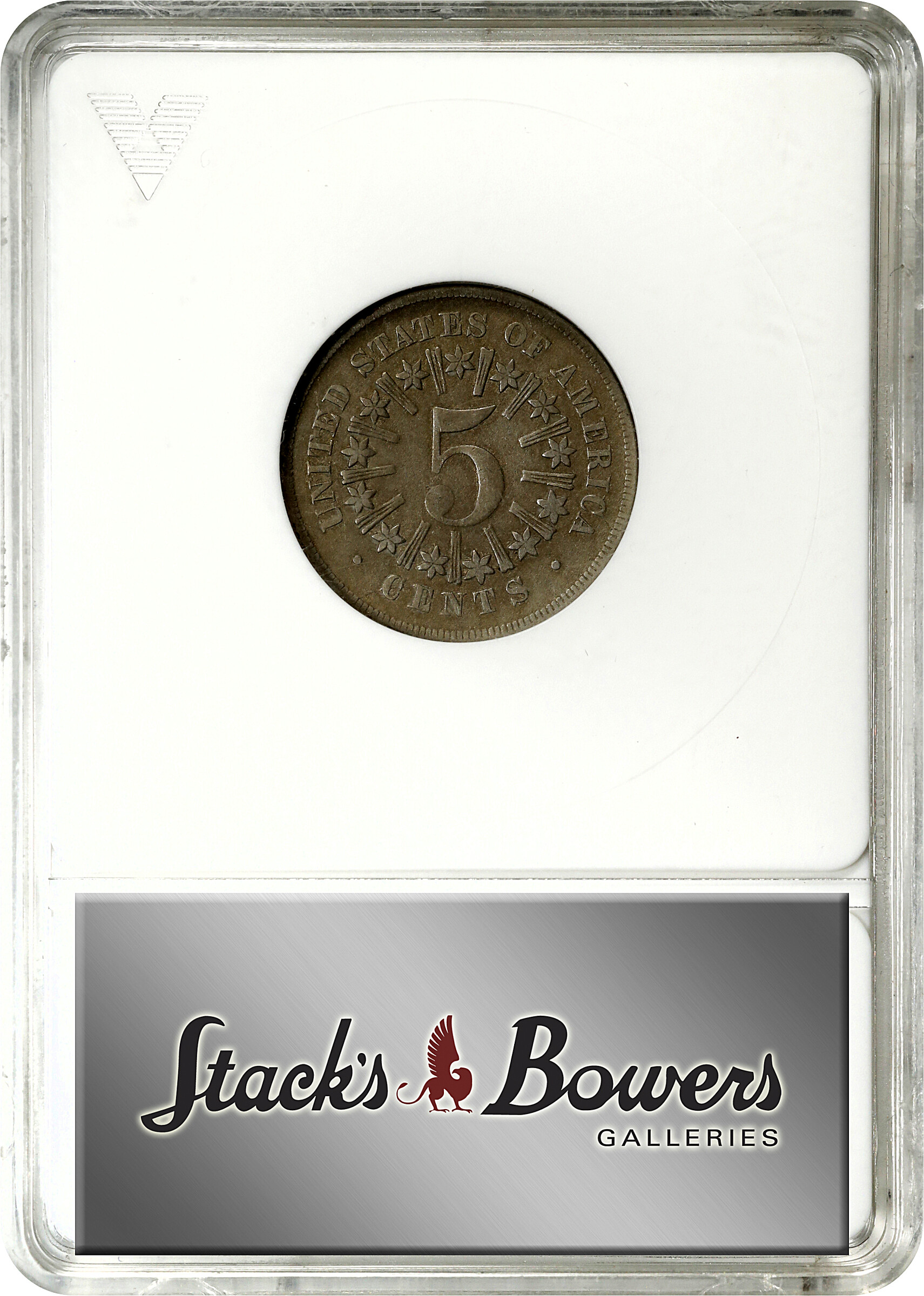 1866/1866 5c Rays, Repunched Date, FS-301 G4 CAC thumbnail 8