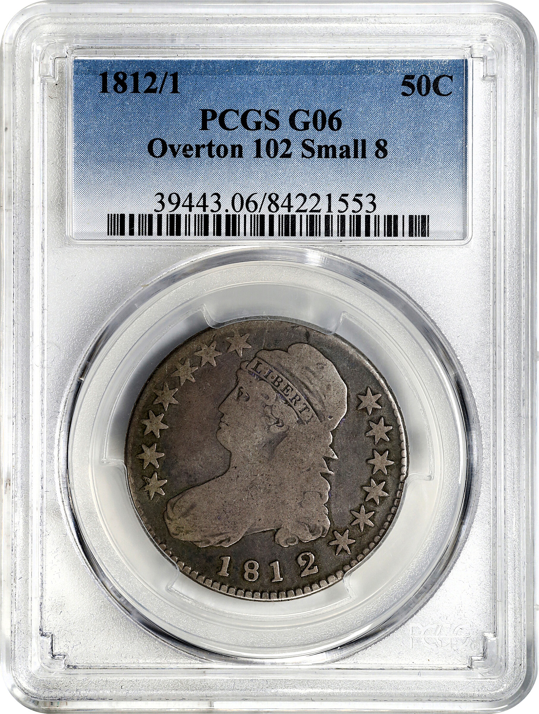 1812/1 50c Small 8 AG3 thumbnail 9