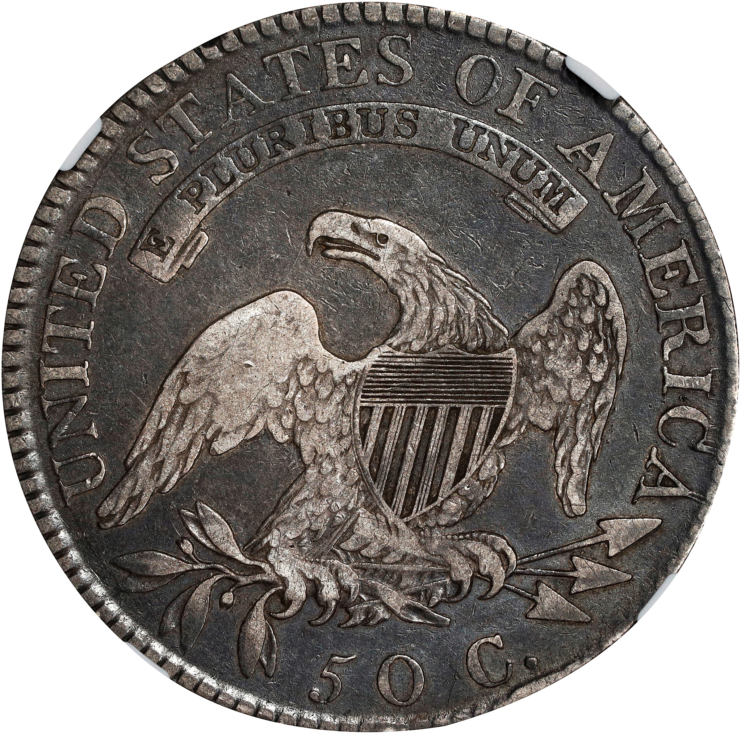 1819/8 50c Small 9 VF25 thumbnail 4
