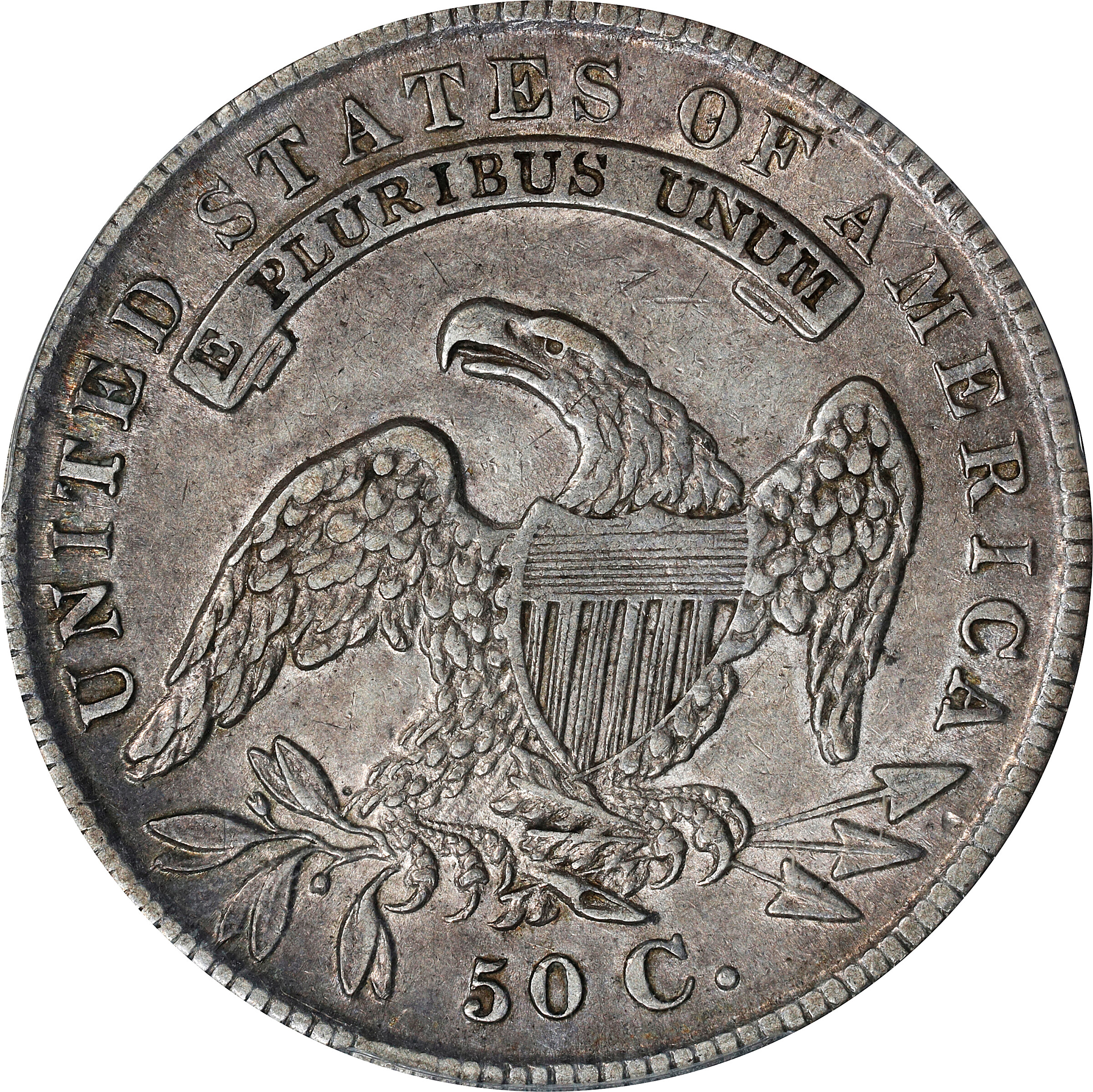 1836 50c Lettered Edge, O-102 G4 CAC thumbnail 12