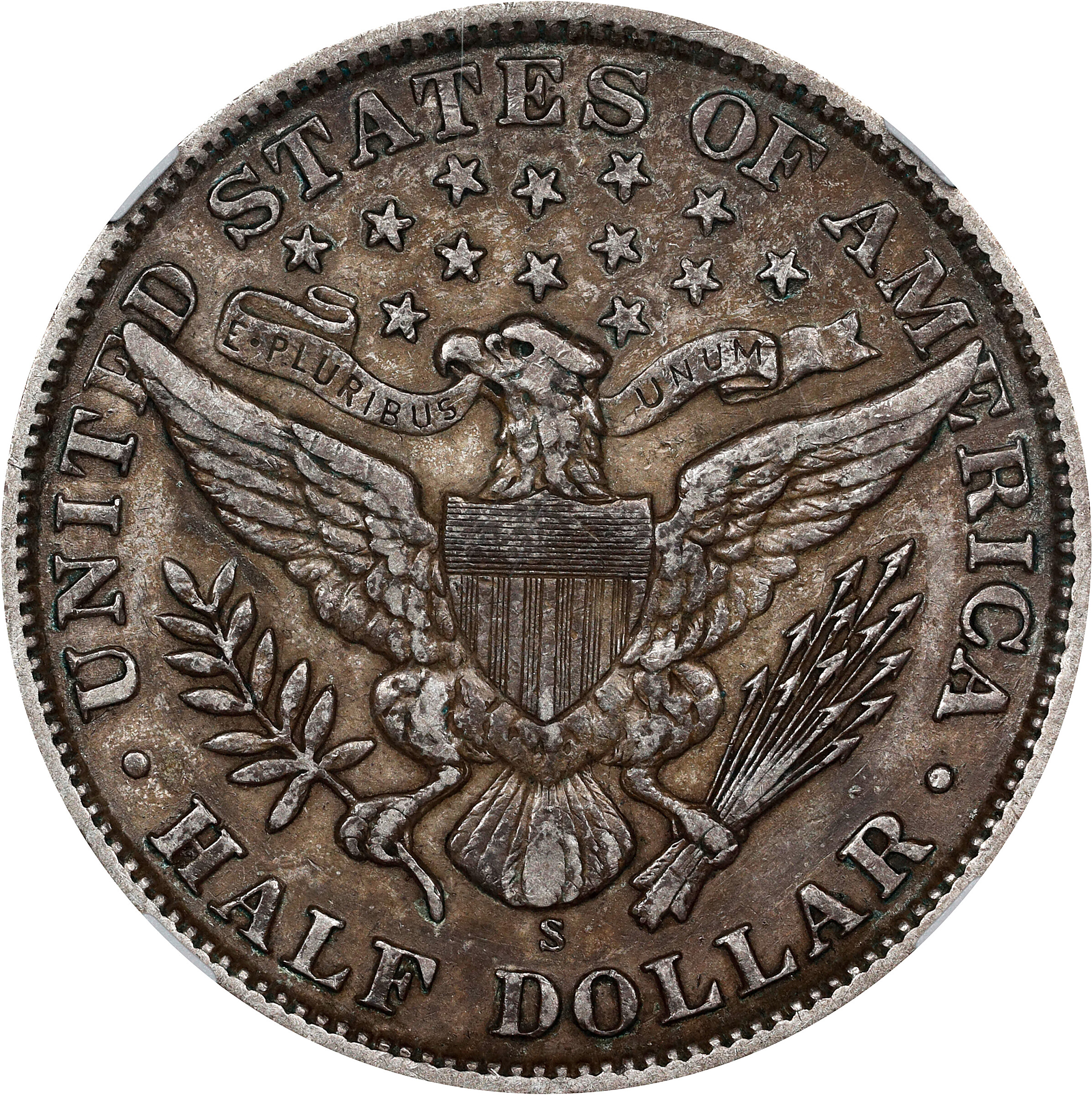 1909-S 50c XF40 thumbnail 2