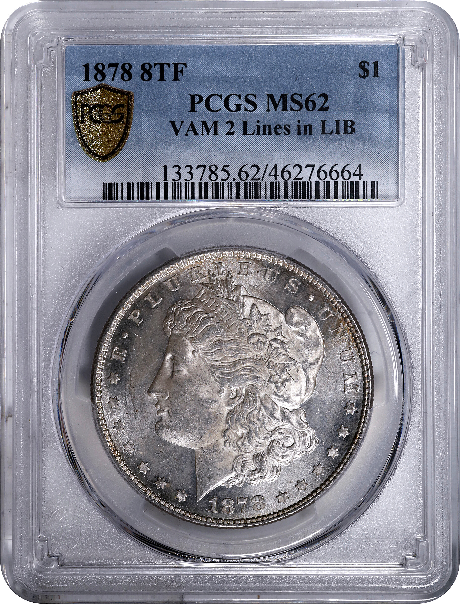 1878 8TF $1  Lines in LIB, VAM-2 VF30 CAC thumbnail 16