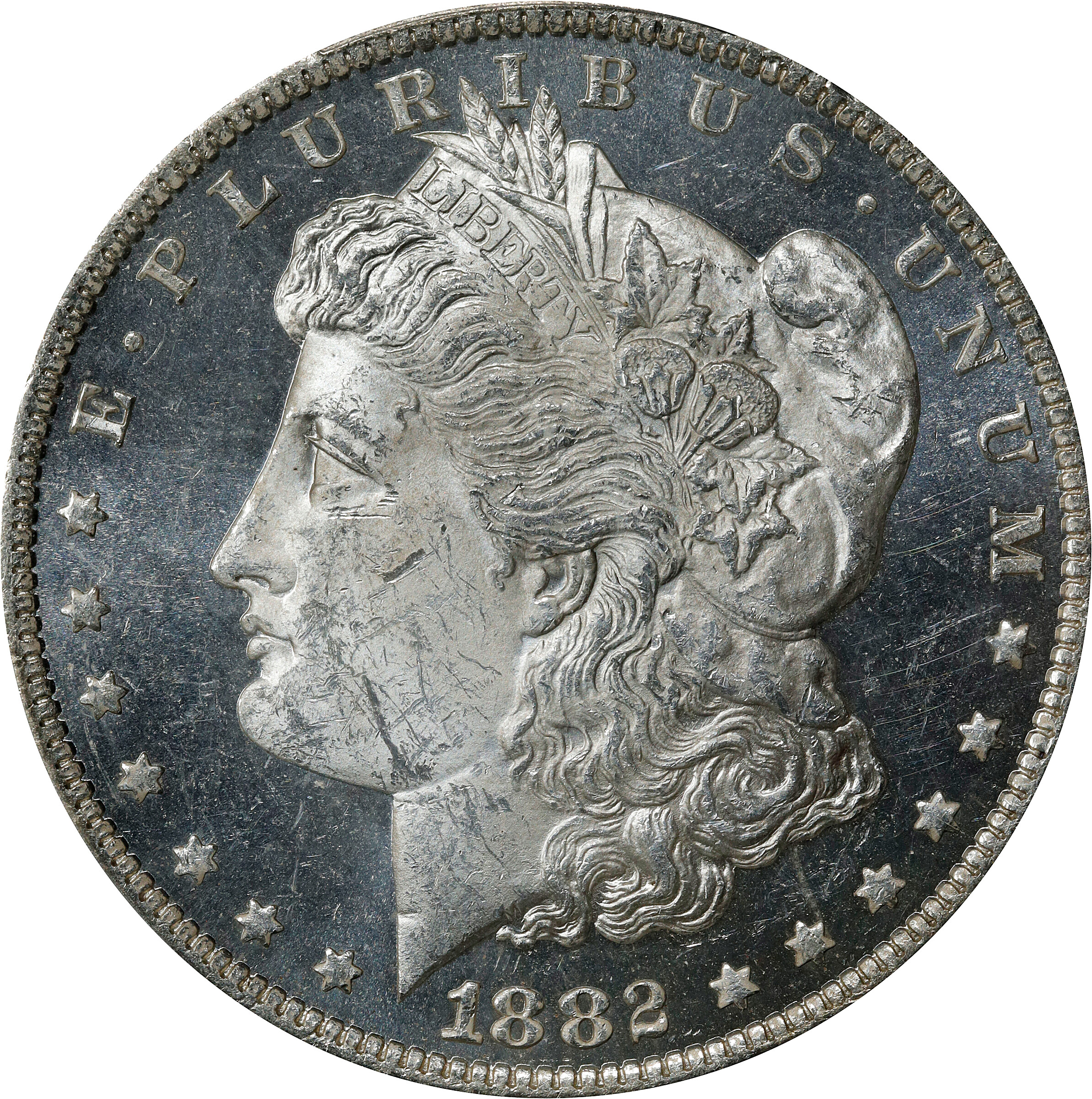 1882-O Morgan Silver Dollar. MS-62 DMPL (PCGS).