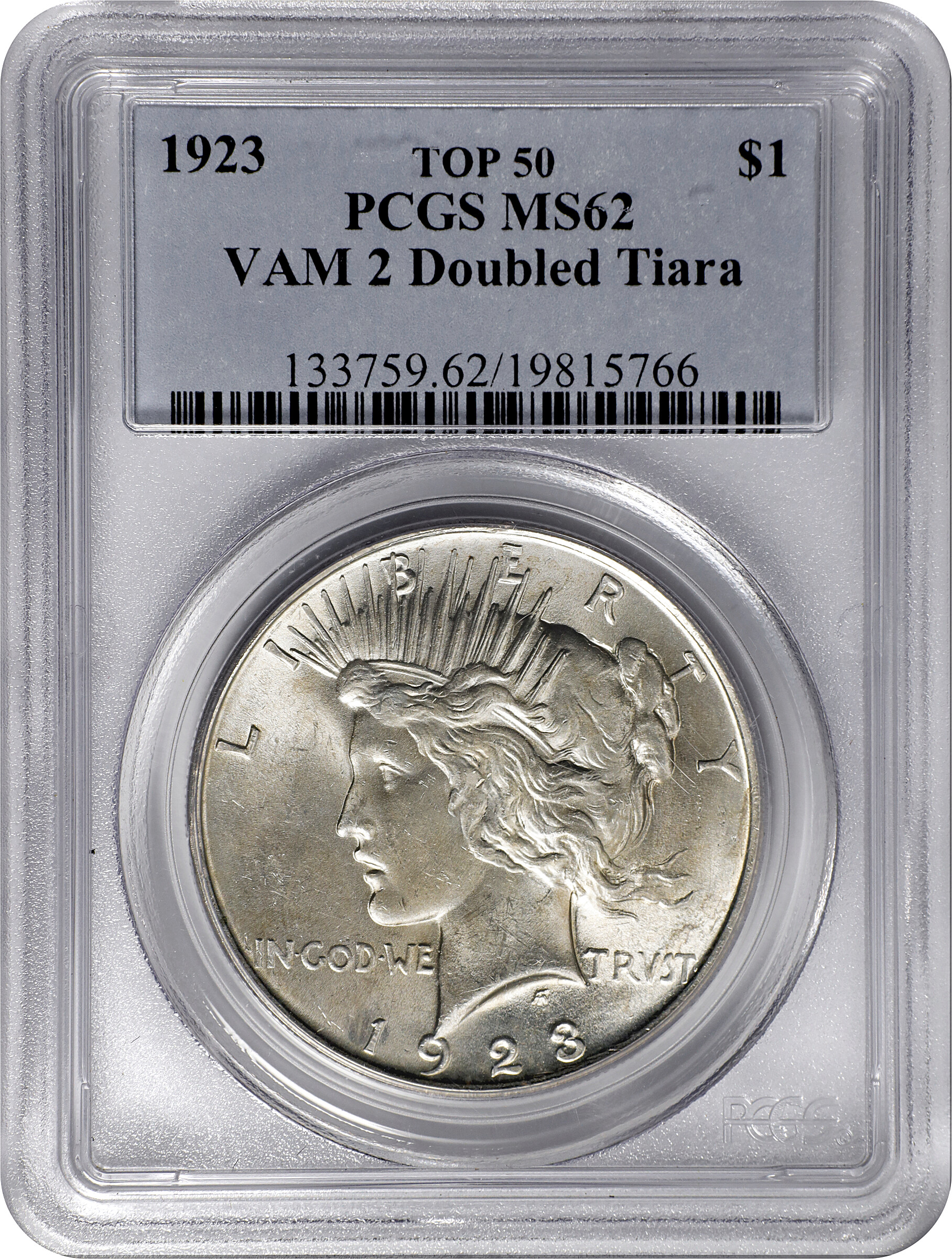 1923 $1  Doubled Tiara, VAM-2 MS60 thumbnail 9