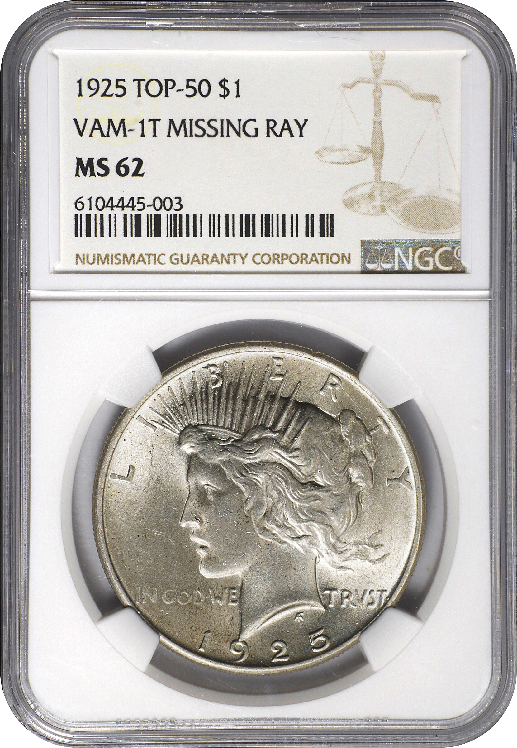 1925 $1  Missing Ray, VAM-1T F12 thumbnail 15