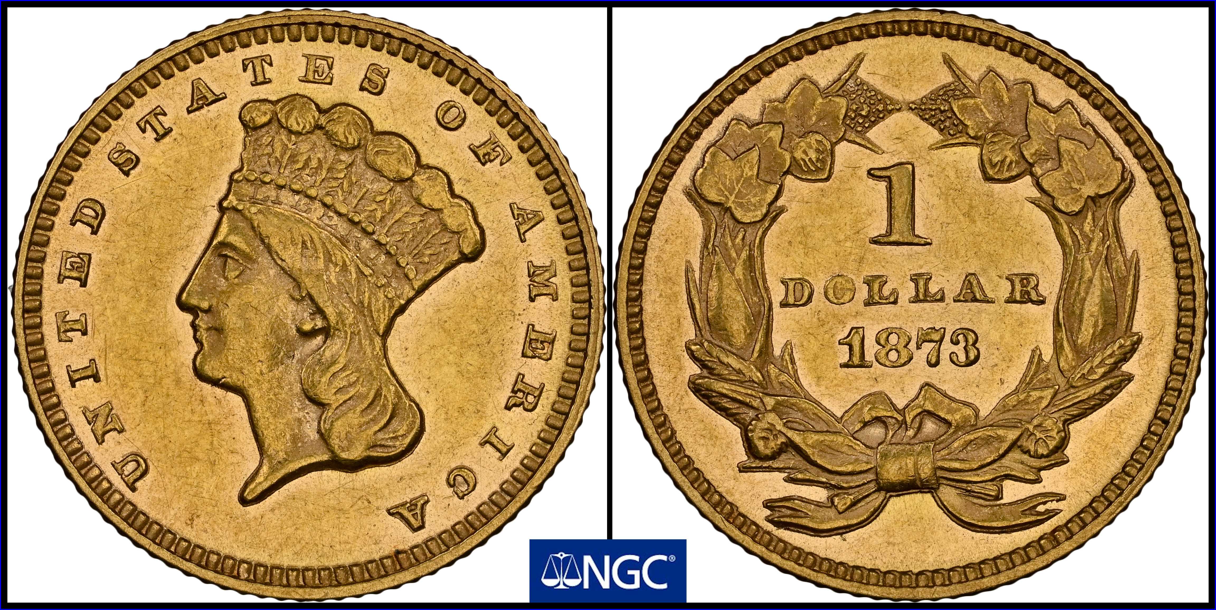 1873 G$1 Open 3 MS PL thumbnail 18