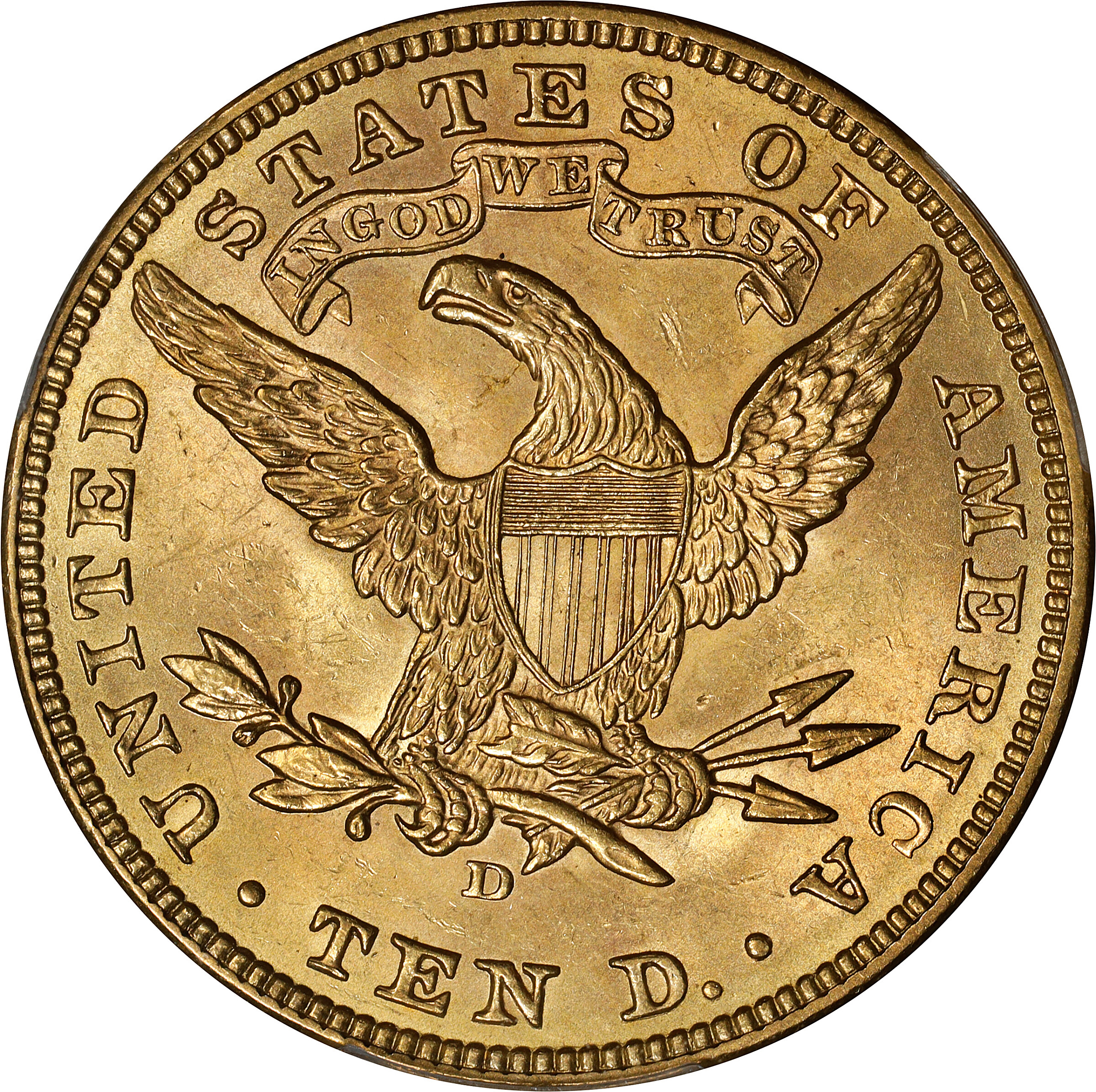 1907-D $10 MS62 thumbnail 4