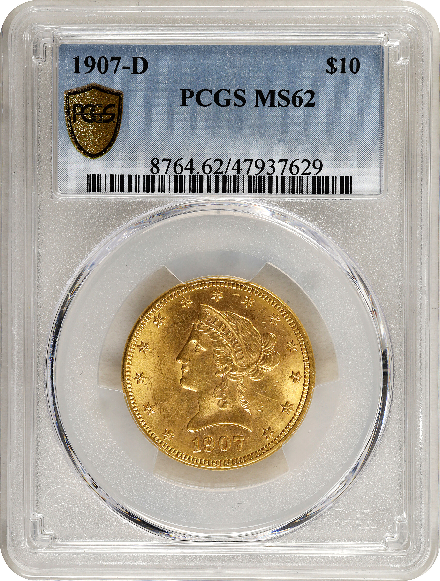 1907-D $10 MS62 thumbnail 5