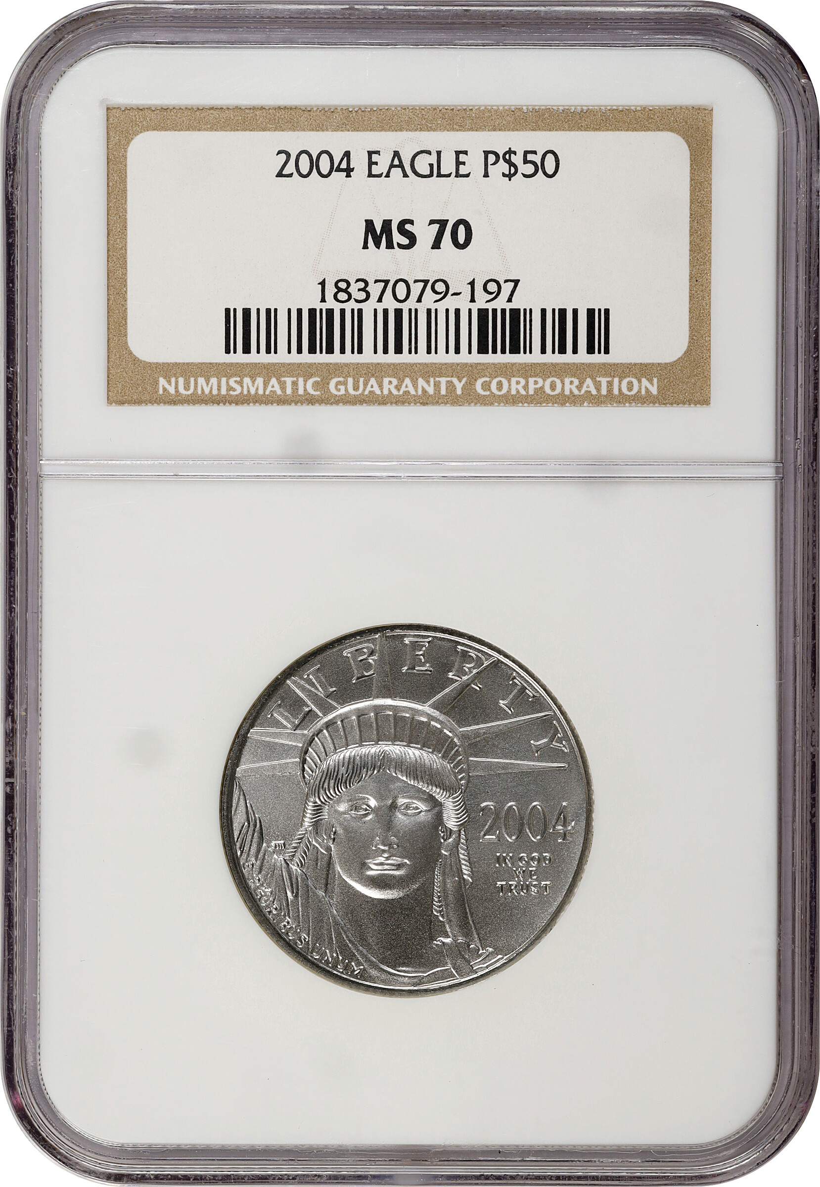 2004 P$50  Platinum Eagle MS70 thumbnail 10