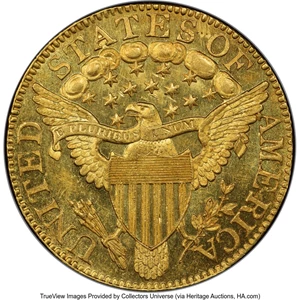 image for: 1800 $5 BD-3, High R.6, MS63+ PCGS....