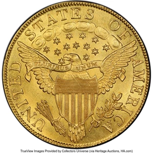image for: 1799 $10 Small Obverse Stars, BD-4, High R.6, MS63+ PCGS....