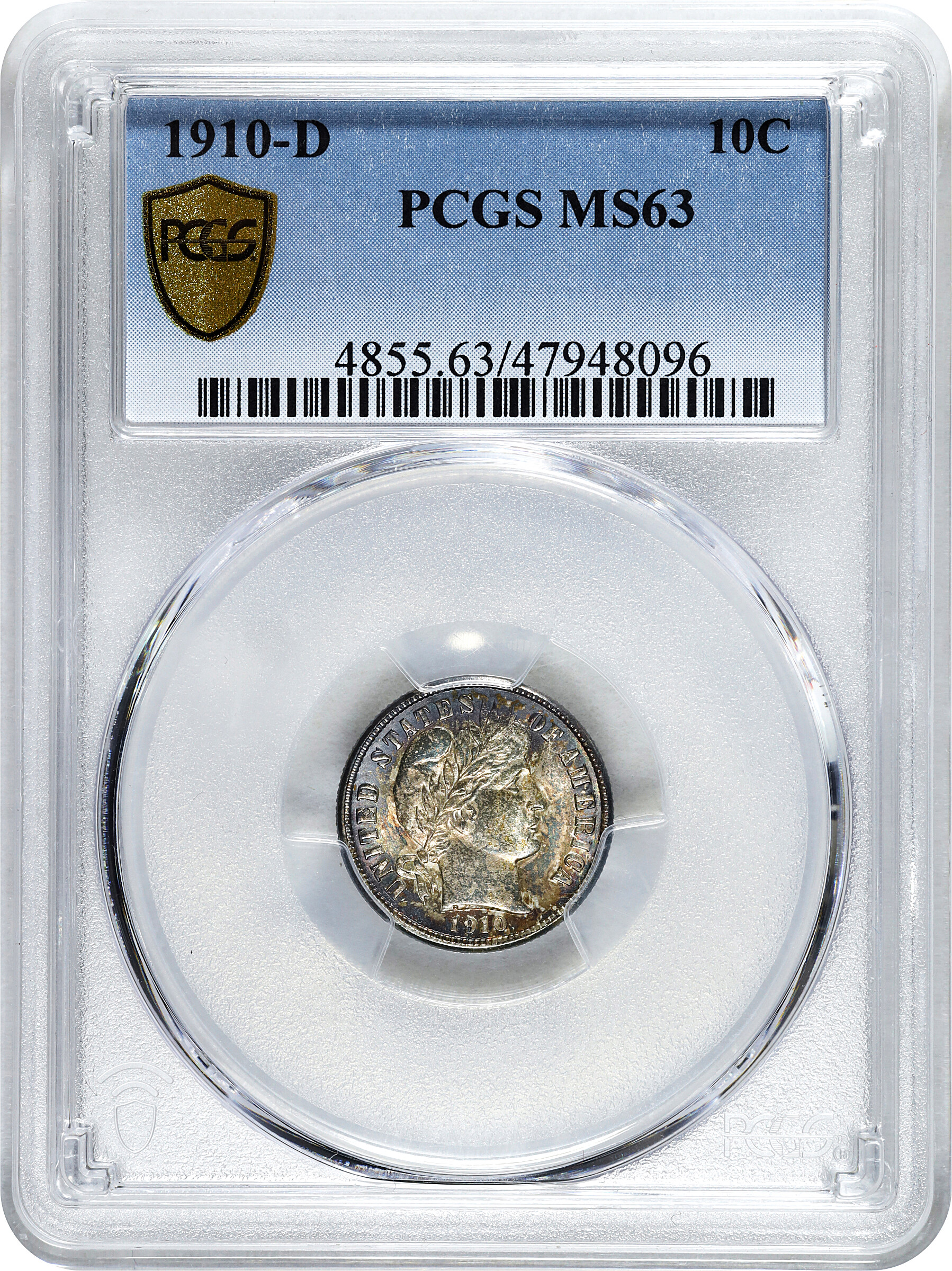 1910-D 10c MS63 thumbnail 3