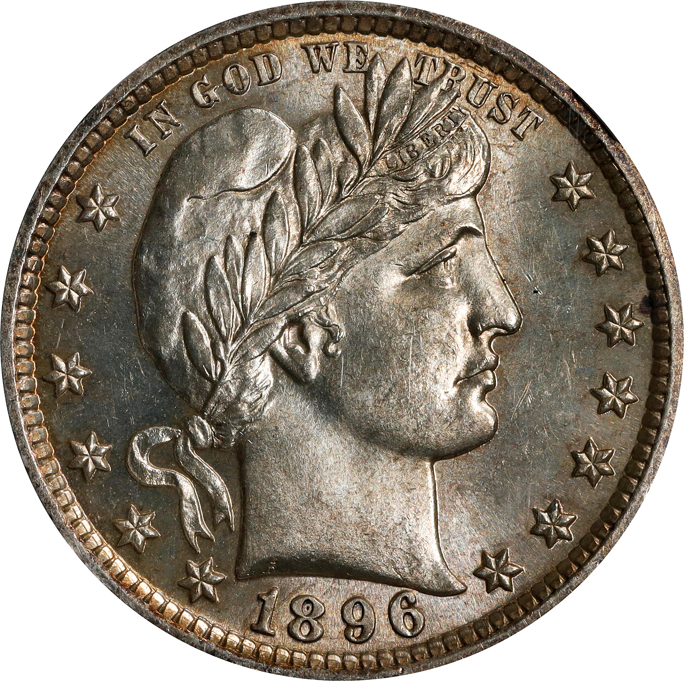 1896 Barber Quarter. MS-63 (NGC).
