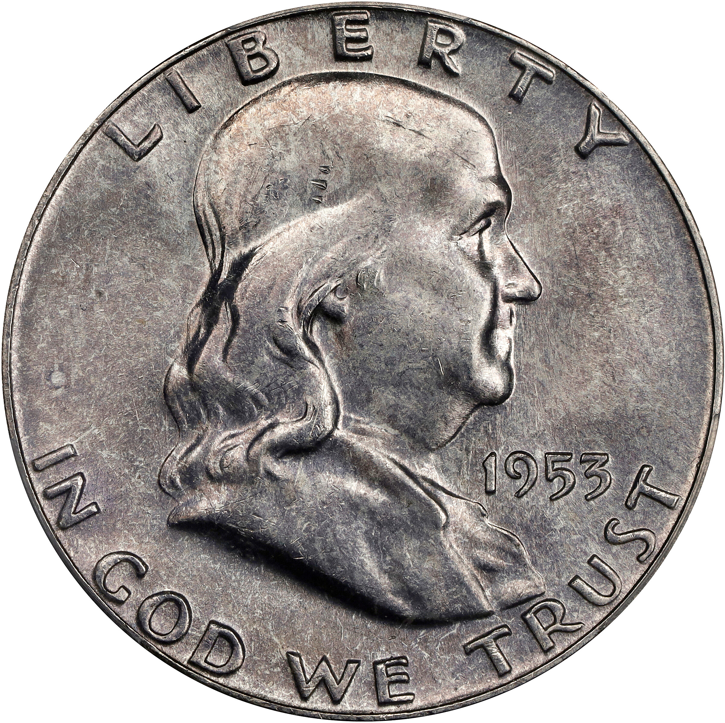 1953 Franklin Half Dollar. FS-401. Bugs Bunny. MS-64 FBL (PCGS).