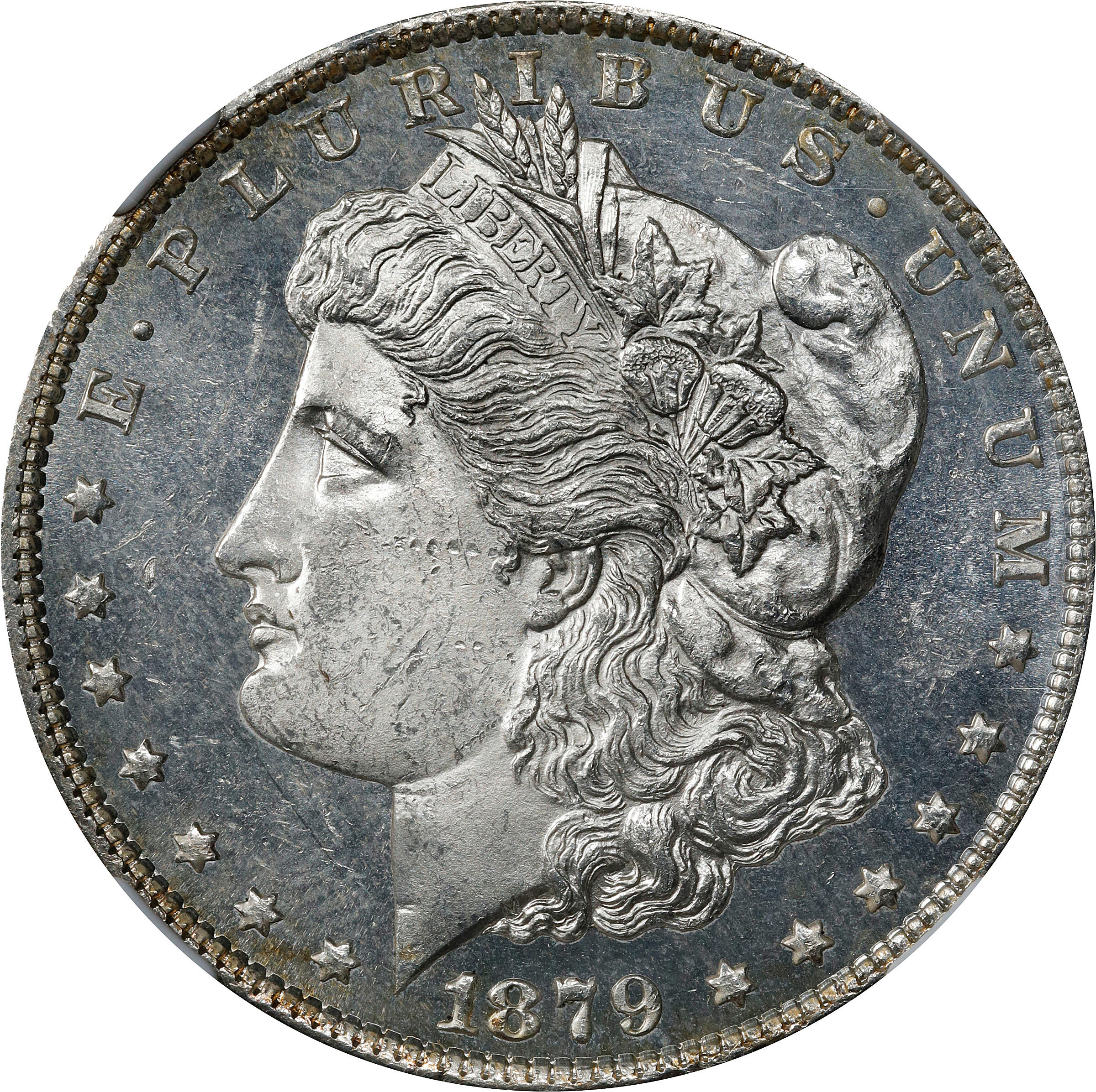 1879-S Morgan Silver Dollar. MS-62 PL (NGC).
