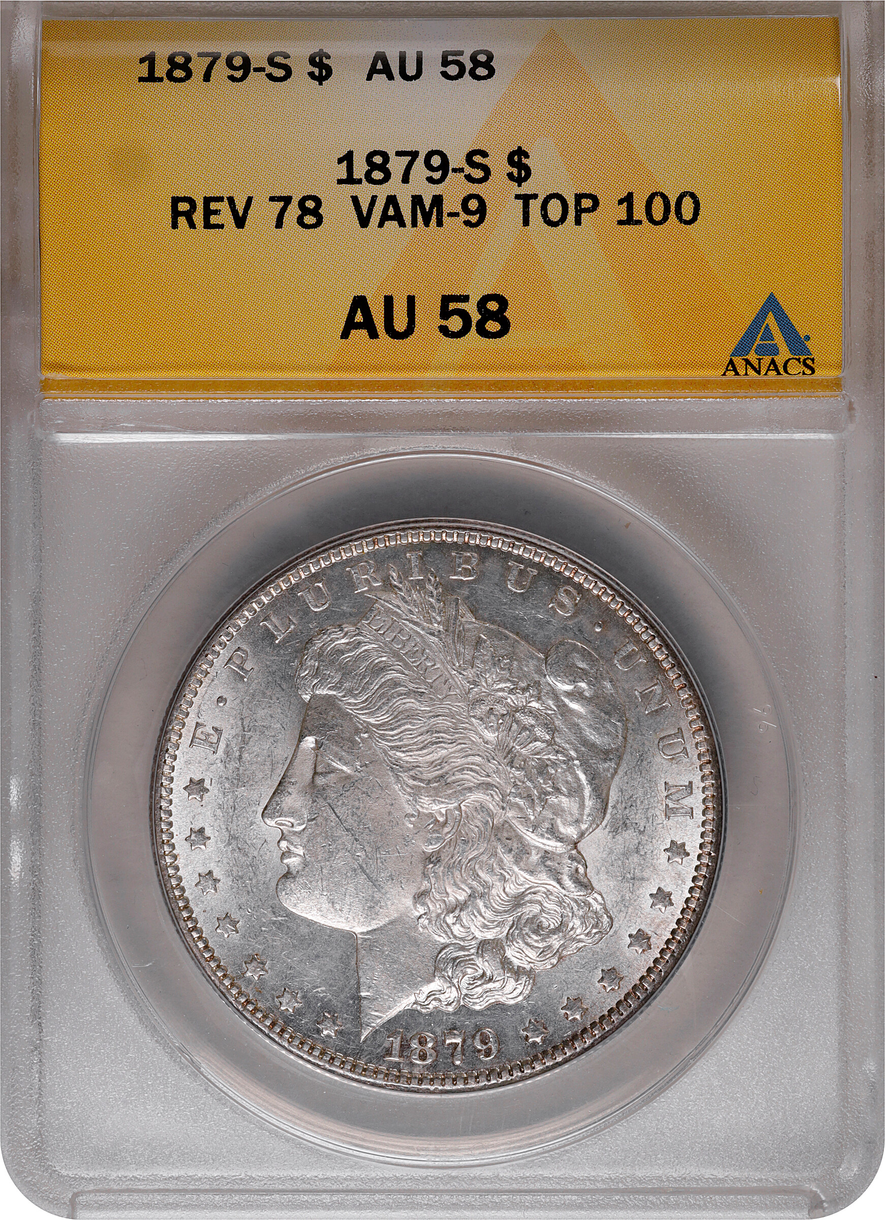 1879-S $1  Reverse of 1878, VAM-9 F12 CAC thumbnail 23