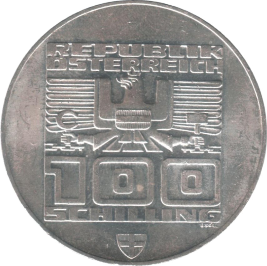 1975-1975 100 Sc Hall Mint - Tyrol Eagle Proof PR