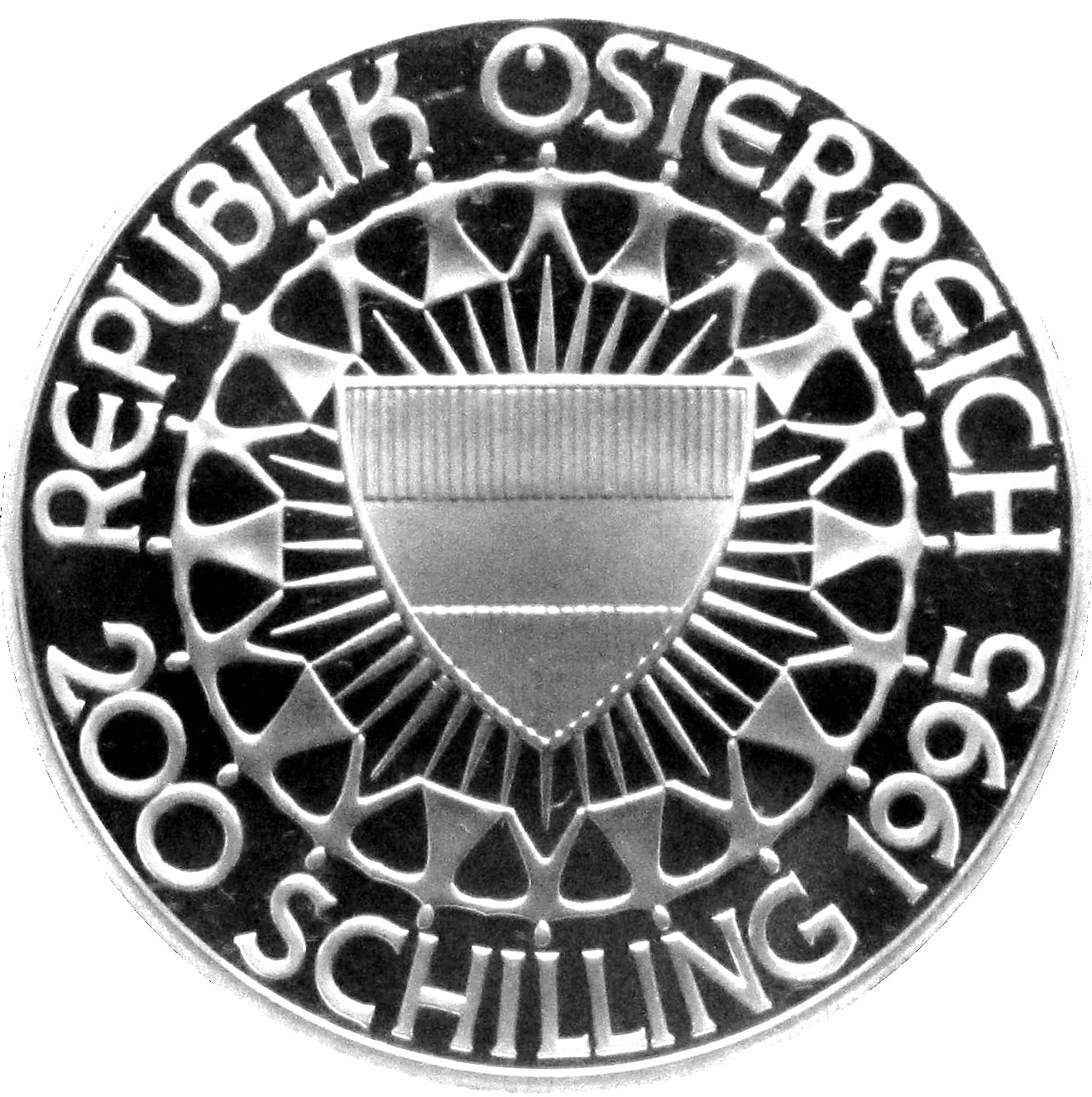 1995 200 Sc Proof, 35,000 were melted down PR