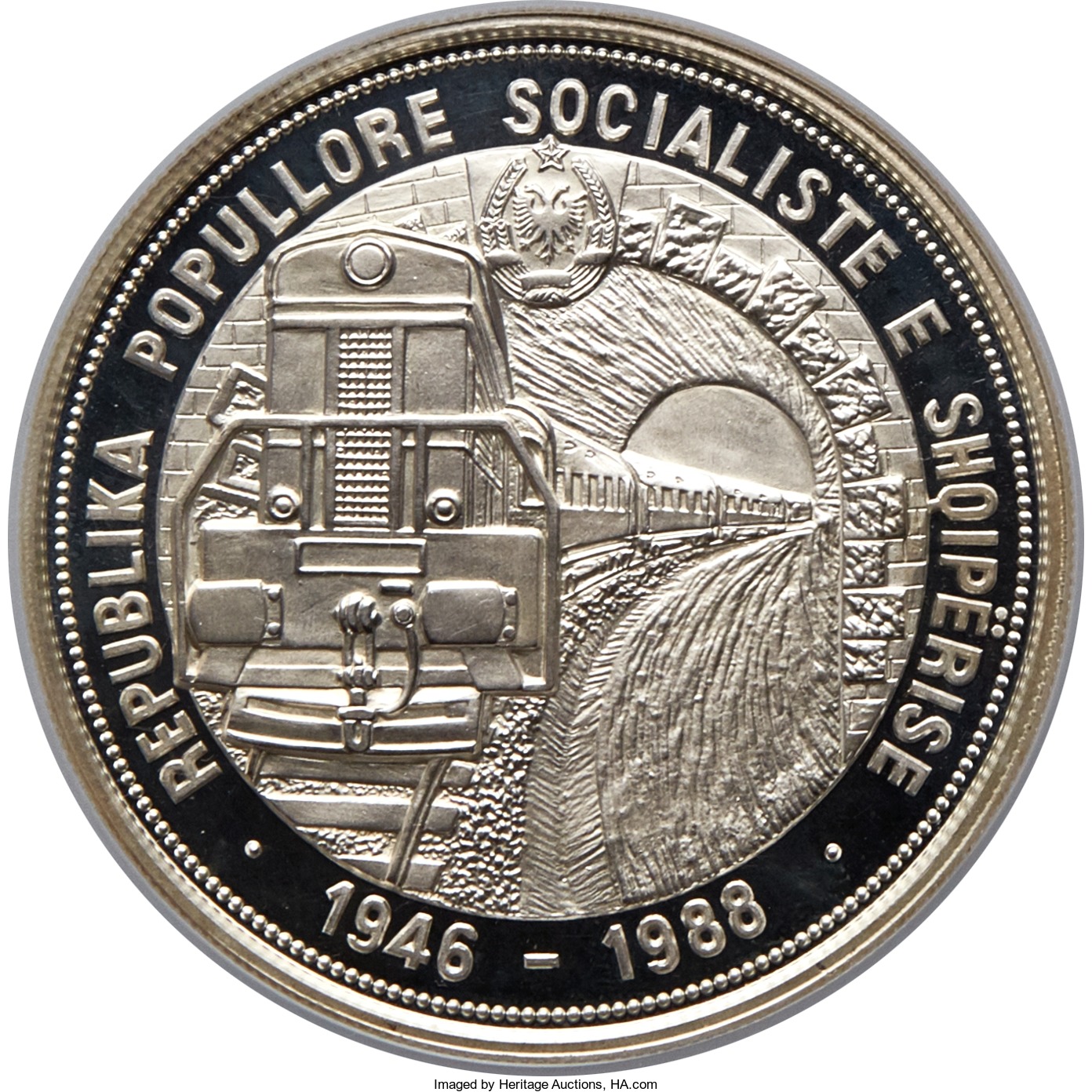 1988 50 Le Piedfort; without tunnel hole PR