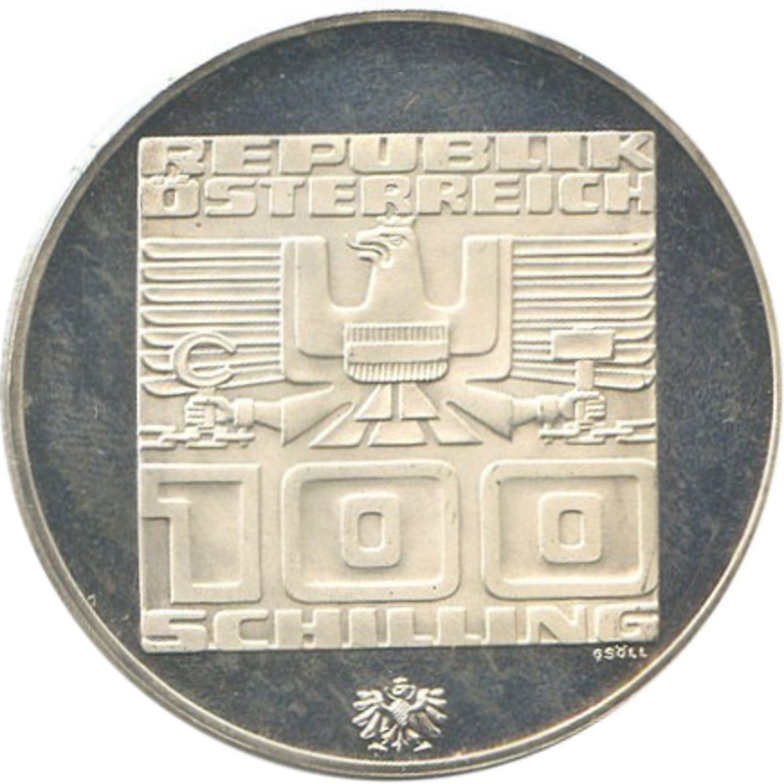 1975-1975 100 Sc Hall Mint - Tyrol eagle MS