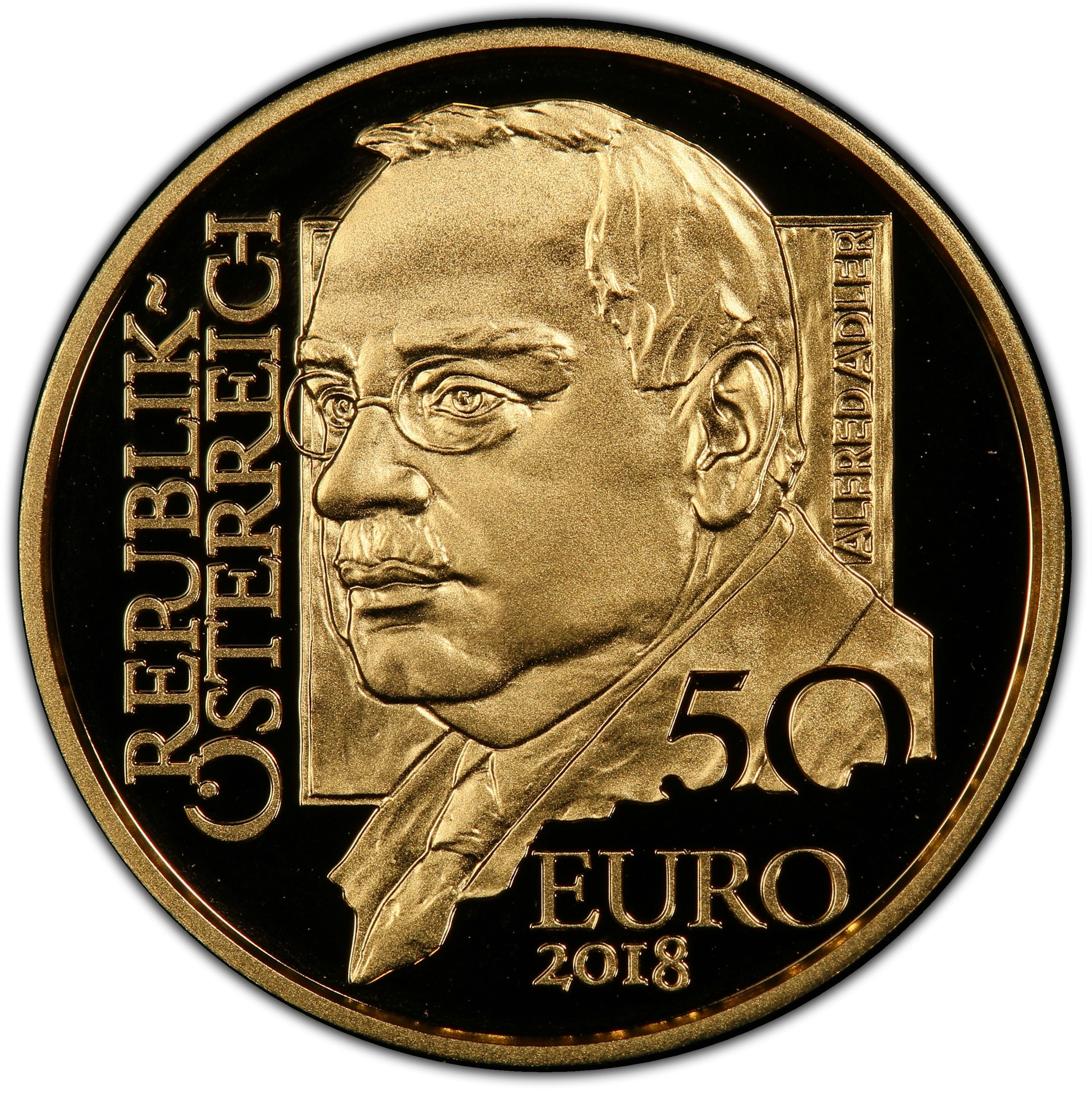 2018 50 Eu Proof, in case PR