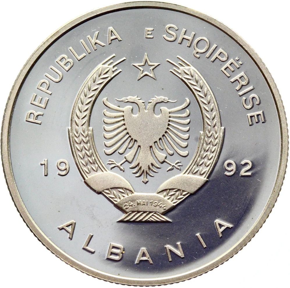 1992 10 Le Proof; Error in date on Coat of Arms 'MAI' instead of 'MAJ' PR