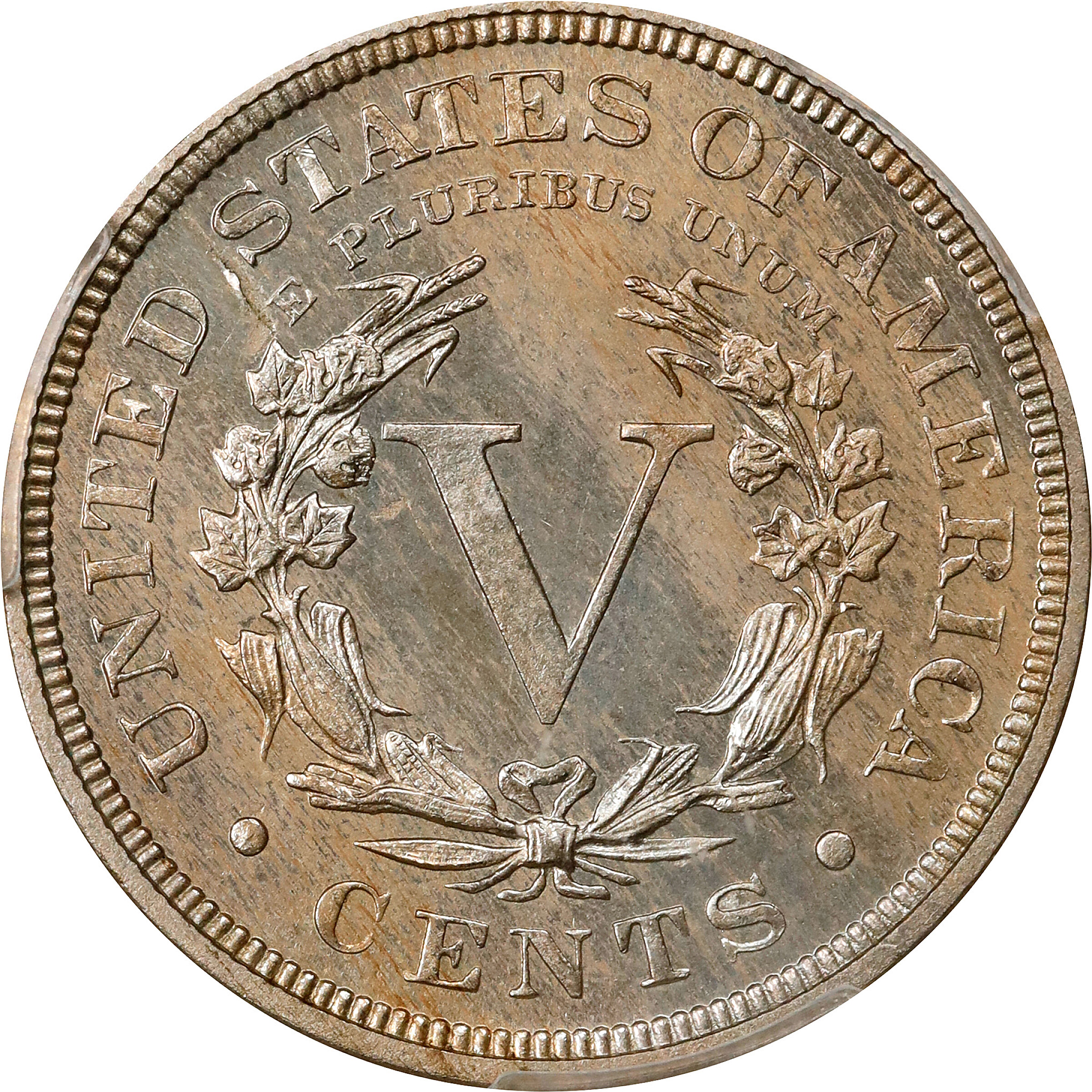 1887 5c AU53 CAC thumbnail 11