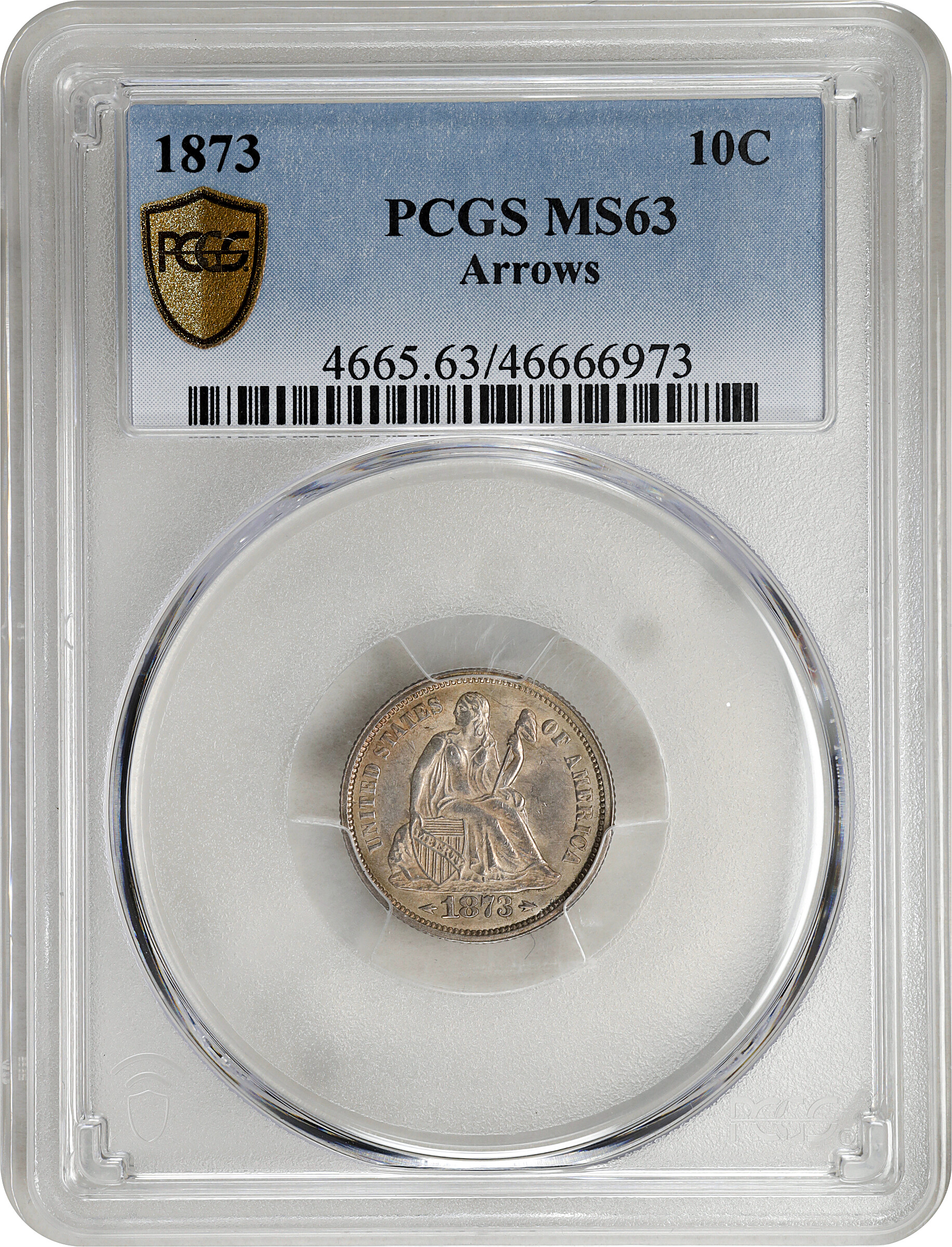 1873 10c Arrows MS67 thumbnail 14