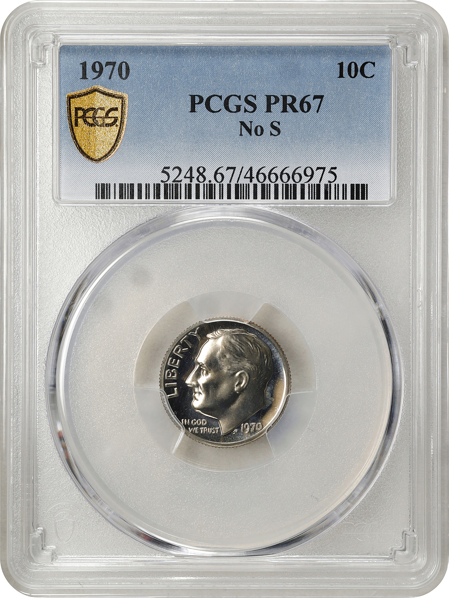 1970 10c No S PR67 thumbnail 3