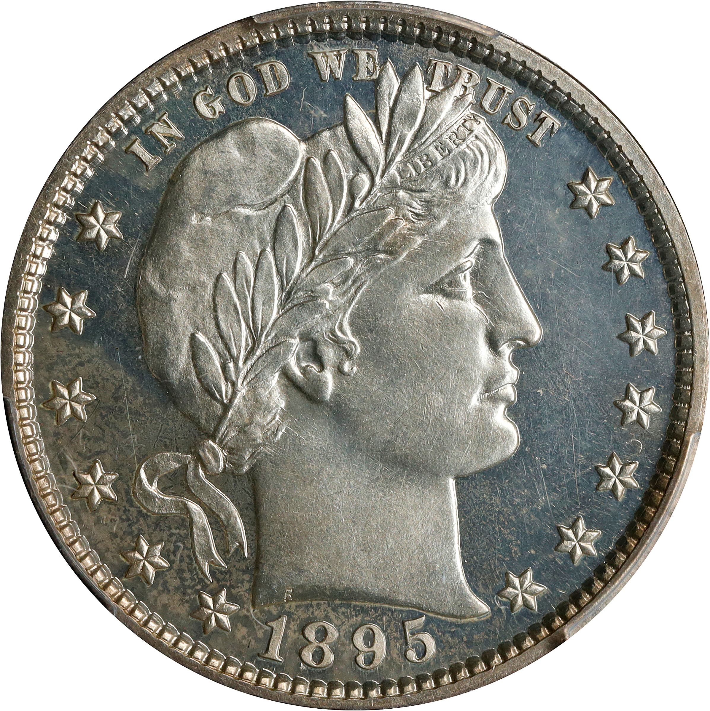 1895 Barber Quarter. Proof-64 (PCGS).