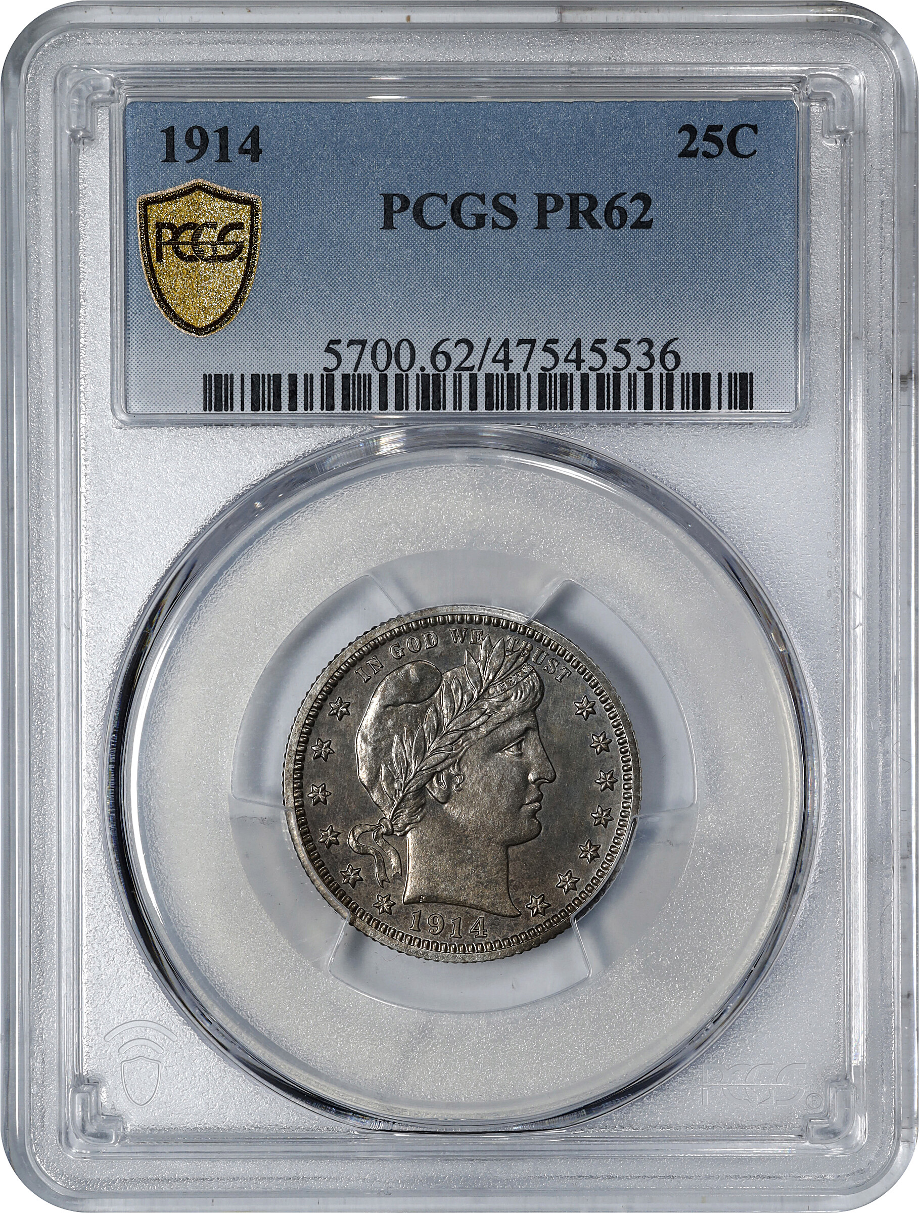 1914 25c PR62 thumbnail 3