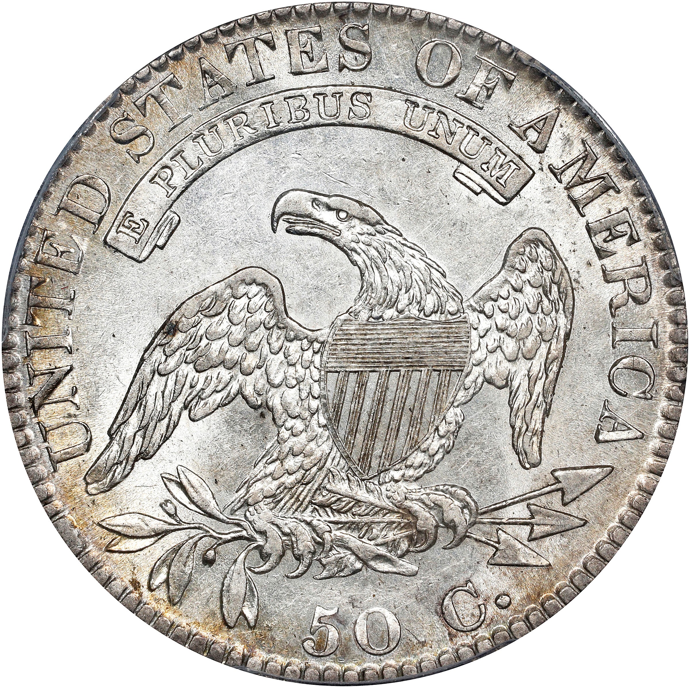 1821 50c O-103 AU55 thumbnail 2